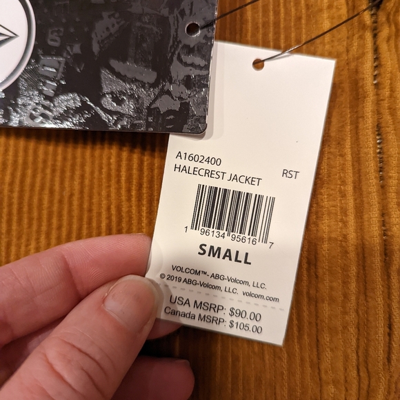 Volcom Men's Brown Corduroy Jacket - Picture 6 of 10